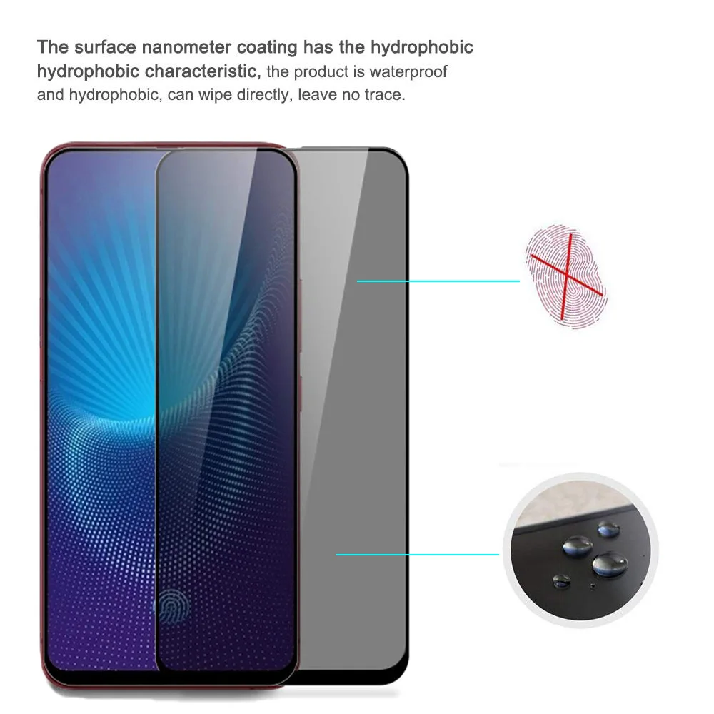 9D полное покрытие конфиденциальности для HUAWEI Magic 2 антибликовое закаленное