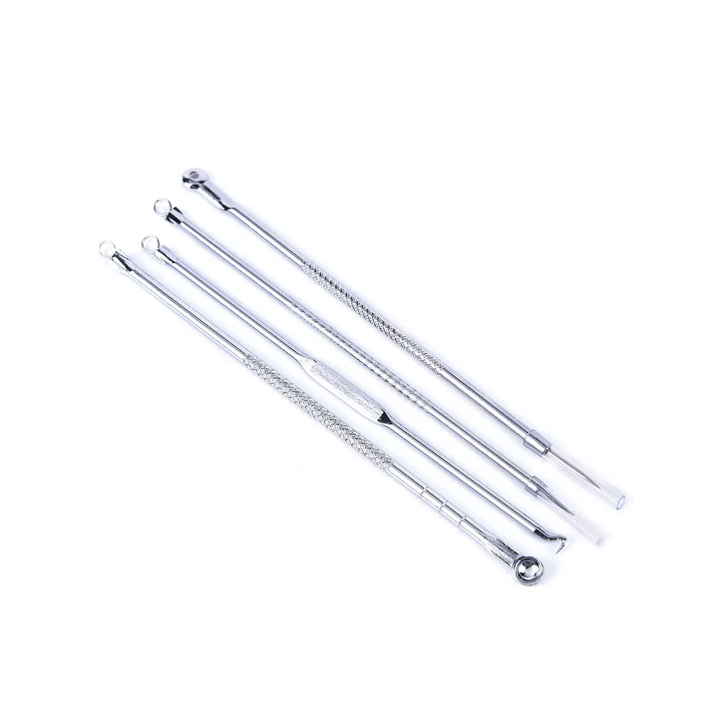 4pcs/lot Blackhead Remover For Face Cleaning Remover Stainless Needles Pimple Acne Blackhead Remover Tool