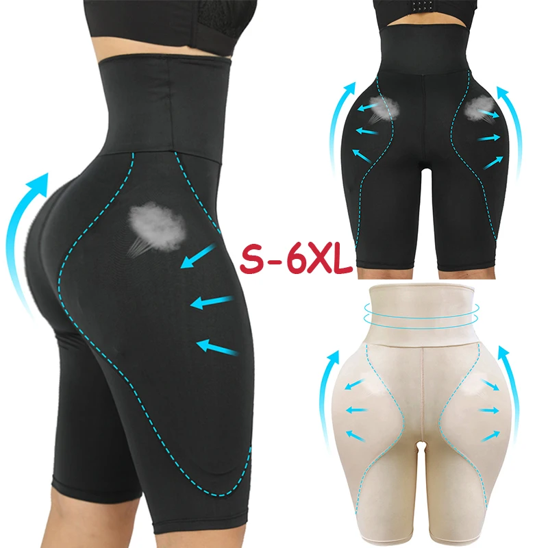 

Женское нижнее белье, утягивающие Корректирующие шорты с подкладкой для ягодиц, Утягивающие трусики, размера плюс