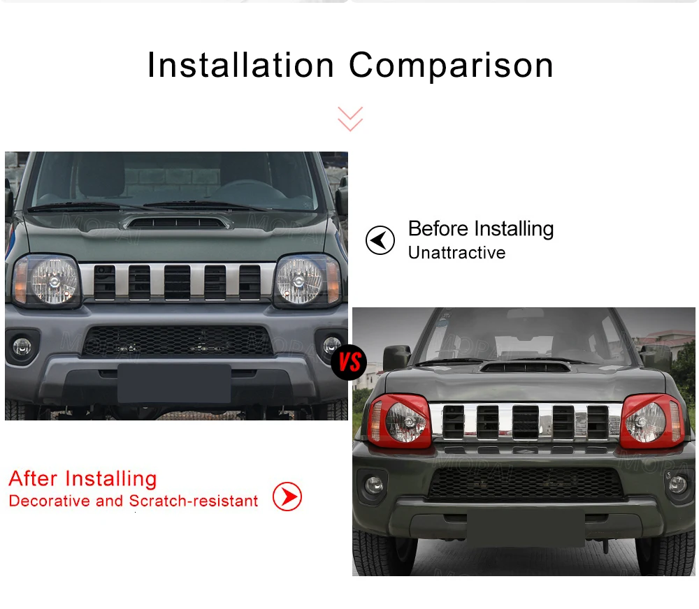 MOPAI колпак лампы для Suzuki jimny ABS черный Автомобильный передний головной светильник лампа крышка для Suzuki jimny 2007+ автомобильные аксессуары Стайлинг
