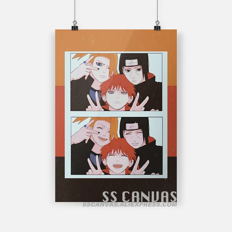 Deidara Itachi Sasori Akatsuki Аниме Манга Картина на холсте Декор Настенная картина для