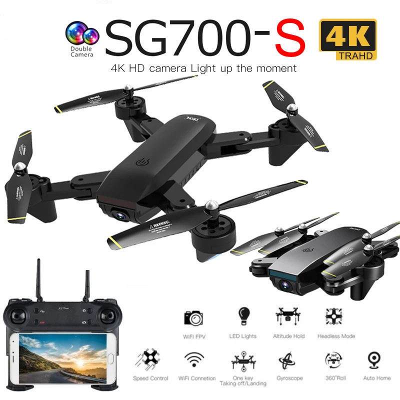 Дрон SG700G SG700D SG700S профессиональный складной Квадрокоптер с двойной камерой Wi-Fi Fpv