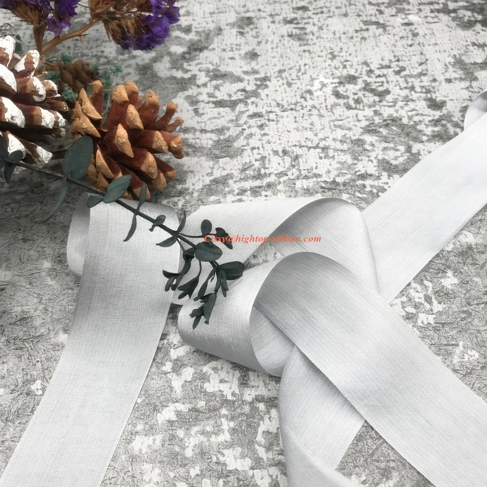 new color 32mm size pure silk normal silk ribbon for embroidery and handcraft project,gift packing