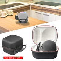 outdoor eva hard travel carrying case for homepod mini smart speaker storage bag shock proof protective case portable handbag