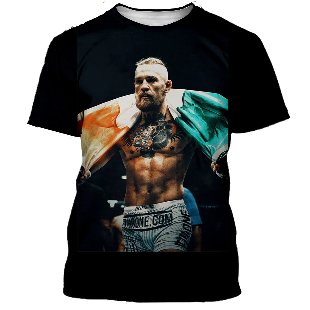 Новое поступление популярная модная футболка Conor McGregor с 3D принтом для мужчин и
