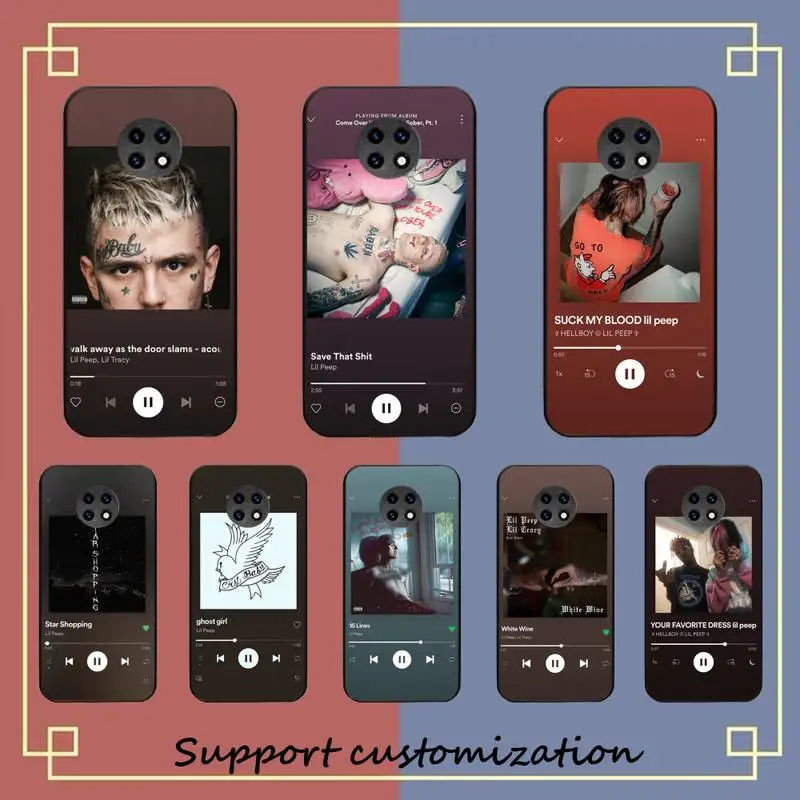 

Lil Peep Hellboy Love album cover Phone Case For Xiaomi Redmi Note8A 7 5 Note8pro 8T 9Pro TPU Coque for note6pro Funda Capa
