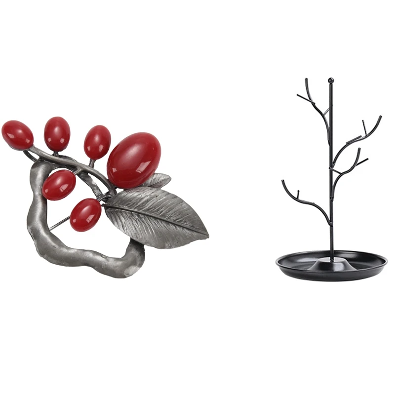 

Винтажные Броши с опаловым камнем и подставкой для ювелирных изделий