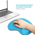 Коврик для мыши для маленьких ног с подставкой, креативный однотонный экологически чистый коврик для мыши на запястье с ремешком из ЭВА, офисный коврик для мыши