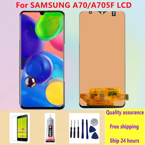 Для Samsung Galaxy A70 A705 A705F SM-A705F INCELL сенсорный экран ЖК-дисплей дигитайзер в сборе 100% протестирован