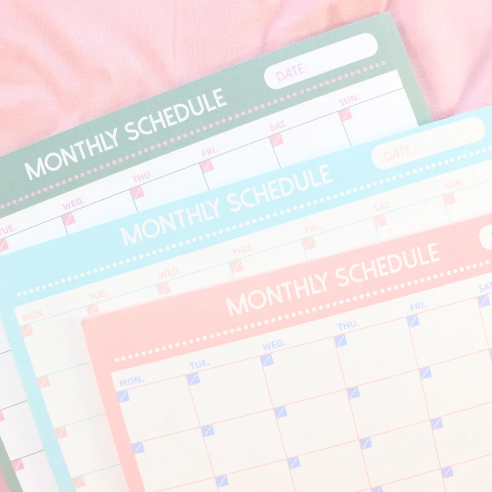 Милый кавайный офисный школьный Настольный планировщик Domikee блокнот в Корейском