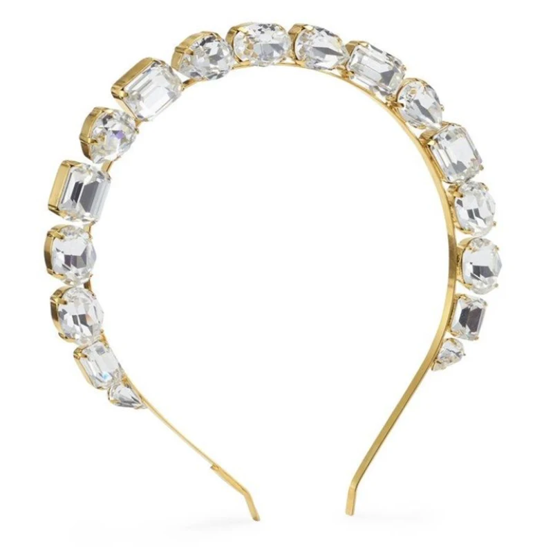 

Full diamond hair band for ladies high quality simple alloy multi-layer bangs clip hair band fashion color hollow