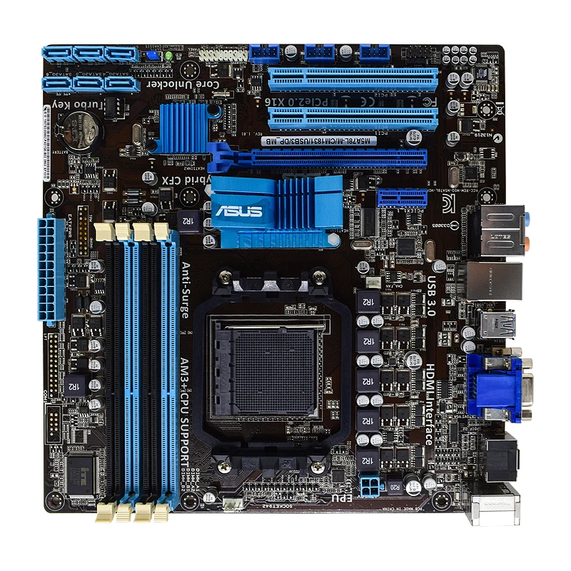 socket am3 ddr3 motherboard amd 760g athlon ii cpu asus m5a78l mcm1831usb3dp_mb micro atx hdmi usb3 0 sata3 pci e x16 slot free global shipping