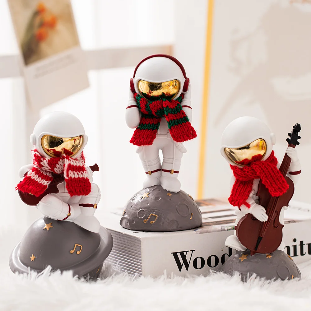 

Creative Winter Statue Resin Astronaut Animal Model Modern Home Decoration Bedroom Decor Christmas Decorations Birthday Gift