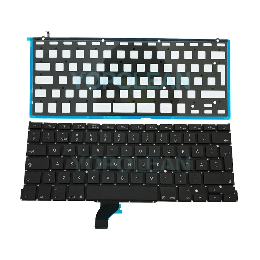 Новая шведская клавиатура с подсветкой для Macbook Pro Retina 13 &quotA1502 2013 2014 2015