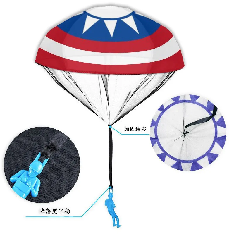 

Hand throw parachute kids outdoor fun toy games to play children's educational toys fly parachute sports mini soldier toy