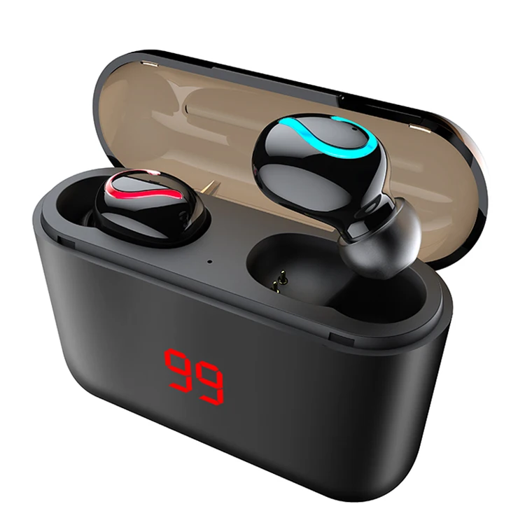 Беспроводная bluetooth-гарнитура с микрофоном, стерео спортивные наушники в ухо, TWS 5,0, спортивные наушники для бега, наушники с зарядным устройством