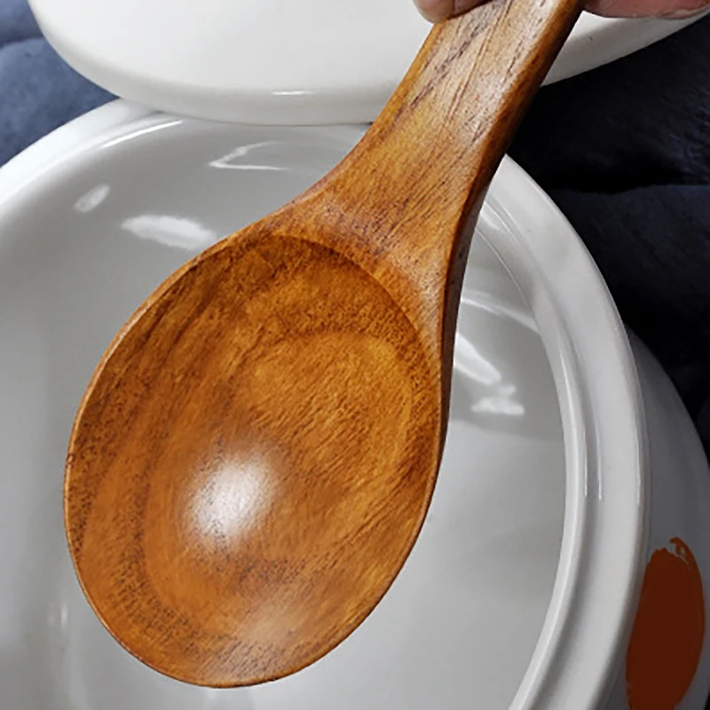 

Wooden Rice Spoon Rice Paddle, Versatile Cooking Spoon, Durable, Healthy, Ergonomic Handle for Non Stick Cookware