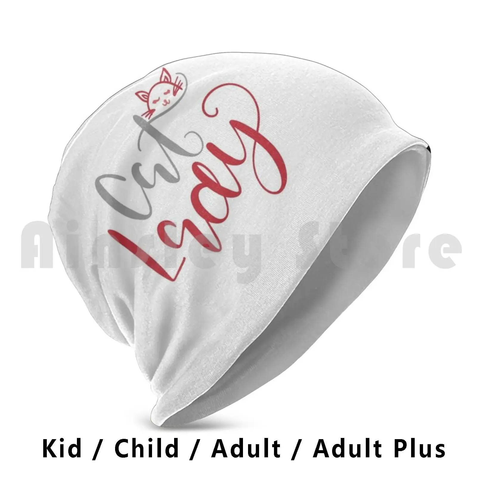 

Cat Lady-Femme À Chat Beanies Knit Hat Hip Hop Chat Lady Womens Miss Chaton Chatte Animal Personnalisé Original
