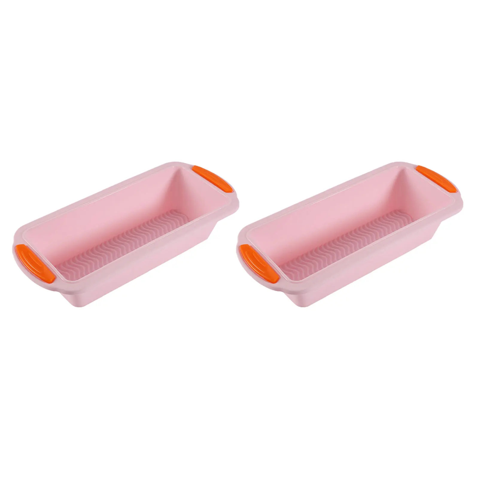 

2pcs Soft Easy Release Toast Making Home Kitchen Practical Reusable Loaf Pan Non Stick Baking Mould Bread With Handle DIY