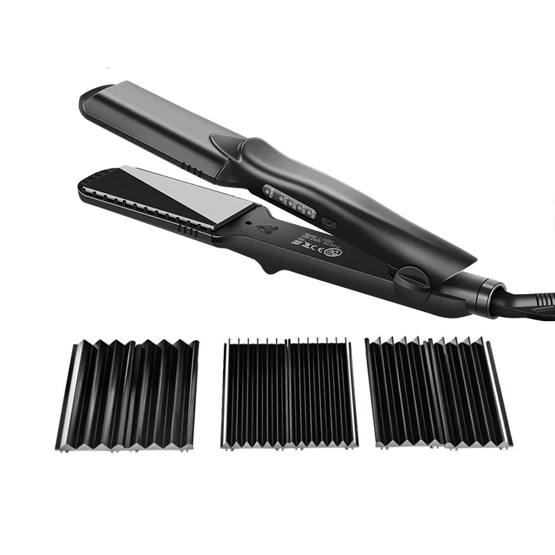 

Hair Straightener Four-gear Flat Iron Ceramic Heating Plate Wet&Dry Heats Up Fast Straightening Styling Tool