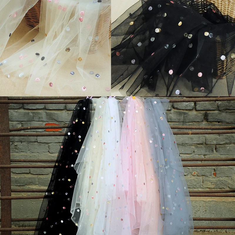 2 ярда высококачественная прозрачная сетчатая юбка из кружевной ткани с