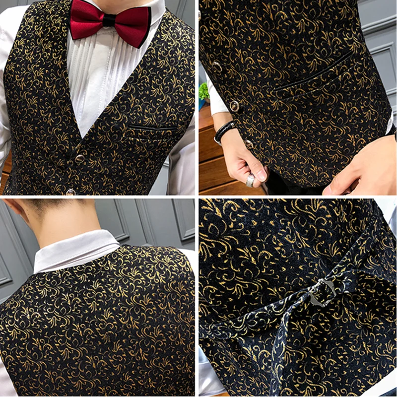 Мужской жилет большого размера 5XL модный мужской для ночного клуба весенний и