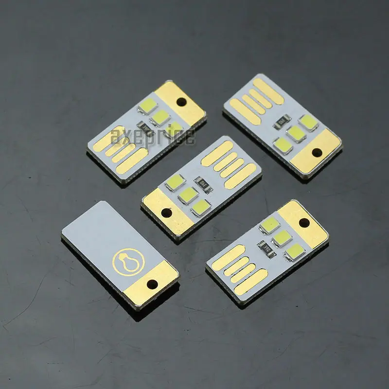 Маленький миниатюрный светодиодный ночник с 3 светодиодами и USB карманная лампа