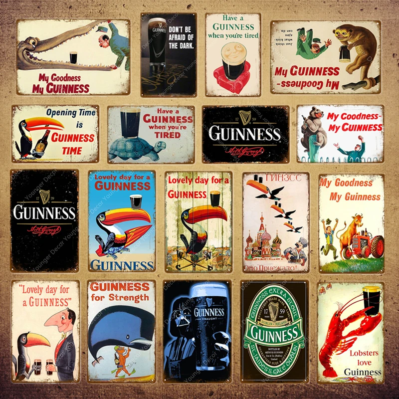 My goodth My Guinness металлическая живопись винтажные наклейки Бар Паб декоративная табличка домашний декор реклама пива оловянный знак YI-056