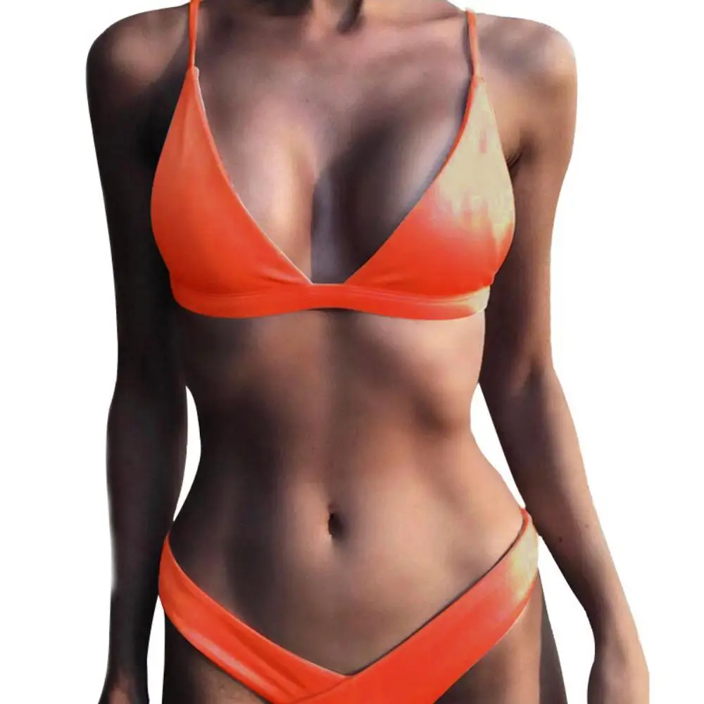

Bikinis Set Women 2019 Summer New Style Concise Solid Color Sexy Polyester Sleeveless Bikinis For Sportswear Accessories 2020