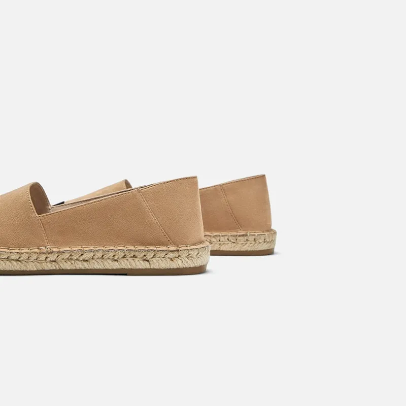 Туфли на плоской подошве; женские модные лоферы; chaussures femme; соломенная трикотажная женская обувь; повседневная обувь с круглым носком; Zapatos De Mujer