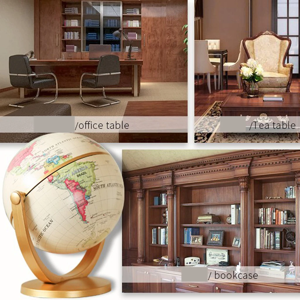 

Interractive Teaching Education Toy World Globe Stand with Detail World Map