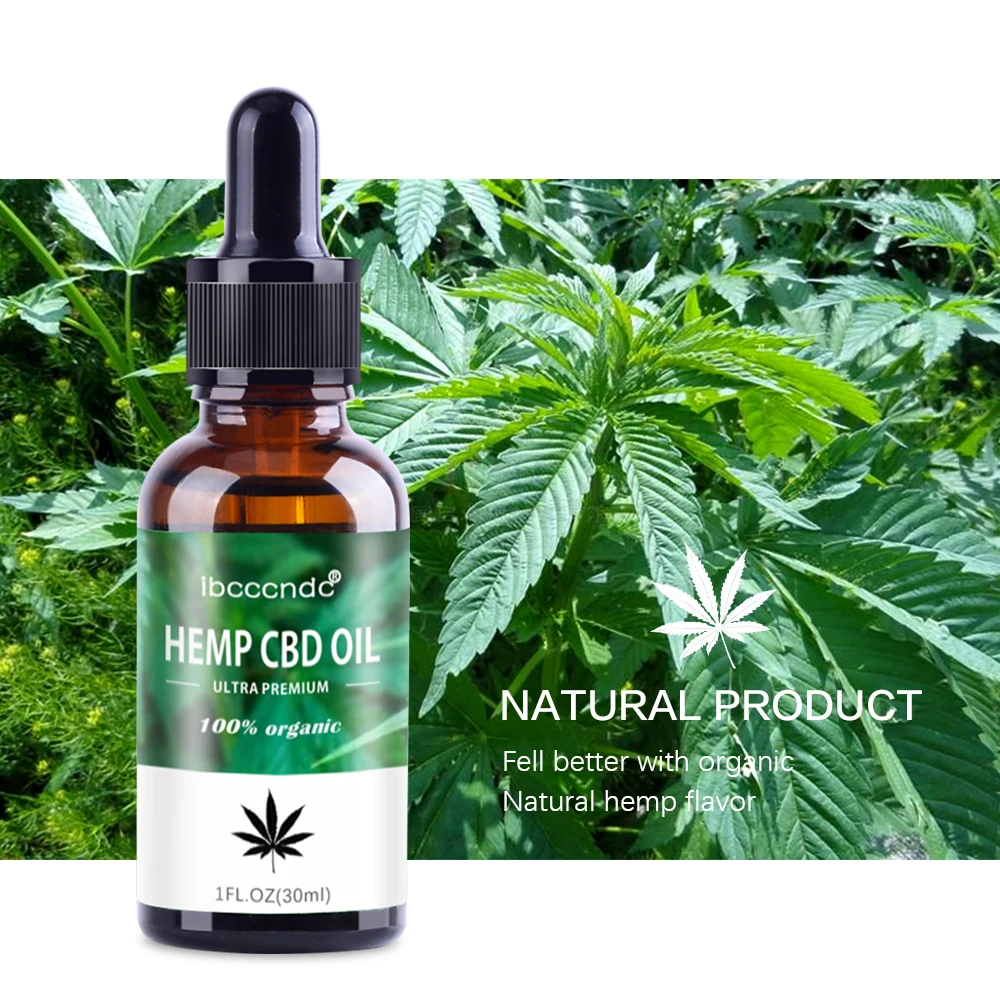 

100% Organic Hemp CBD Oil 2000mg Bio-active Hemp Seeds Oil Extract Drop for Pain Relief Reduce Anxiety Better Sleep Essence