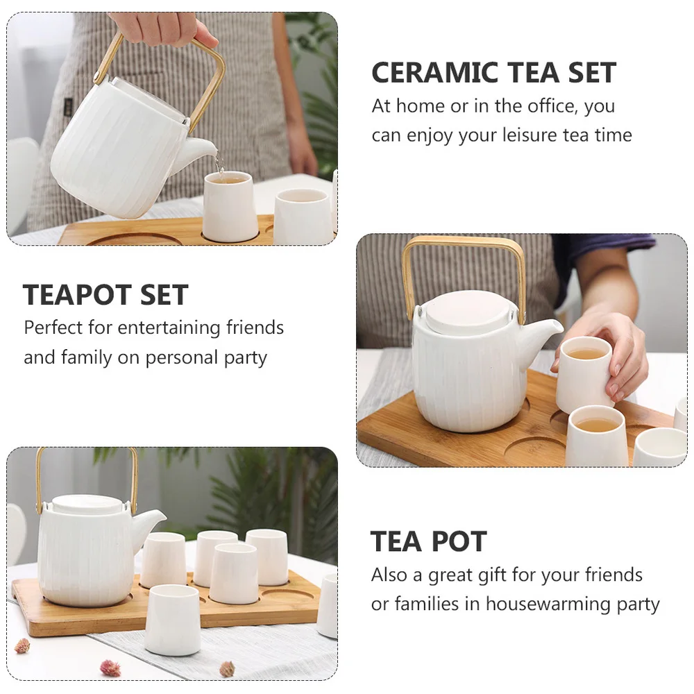 

1 Set Ceramic Tea Set Premium Teaware Set Household Tea Serving Teaware Set
