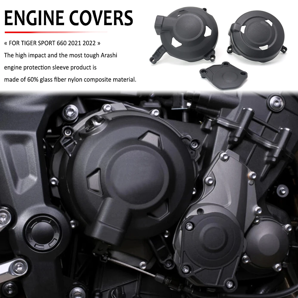 

NEW Engine Covers Protectors For Sport 660 Sport660 2021 2022 Motorcycles Accessories Engine Guard Protection Case Cover