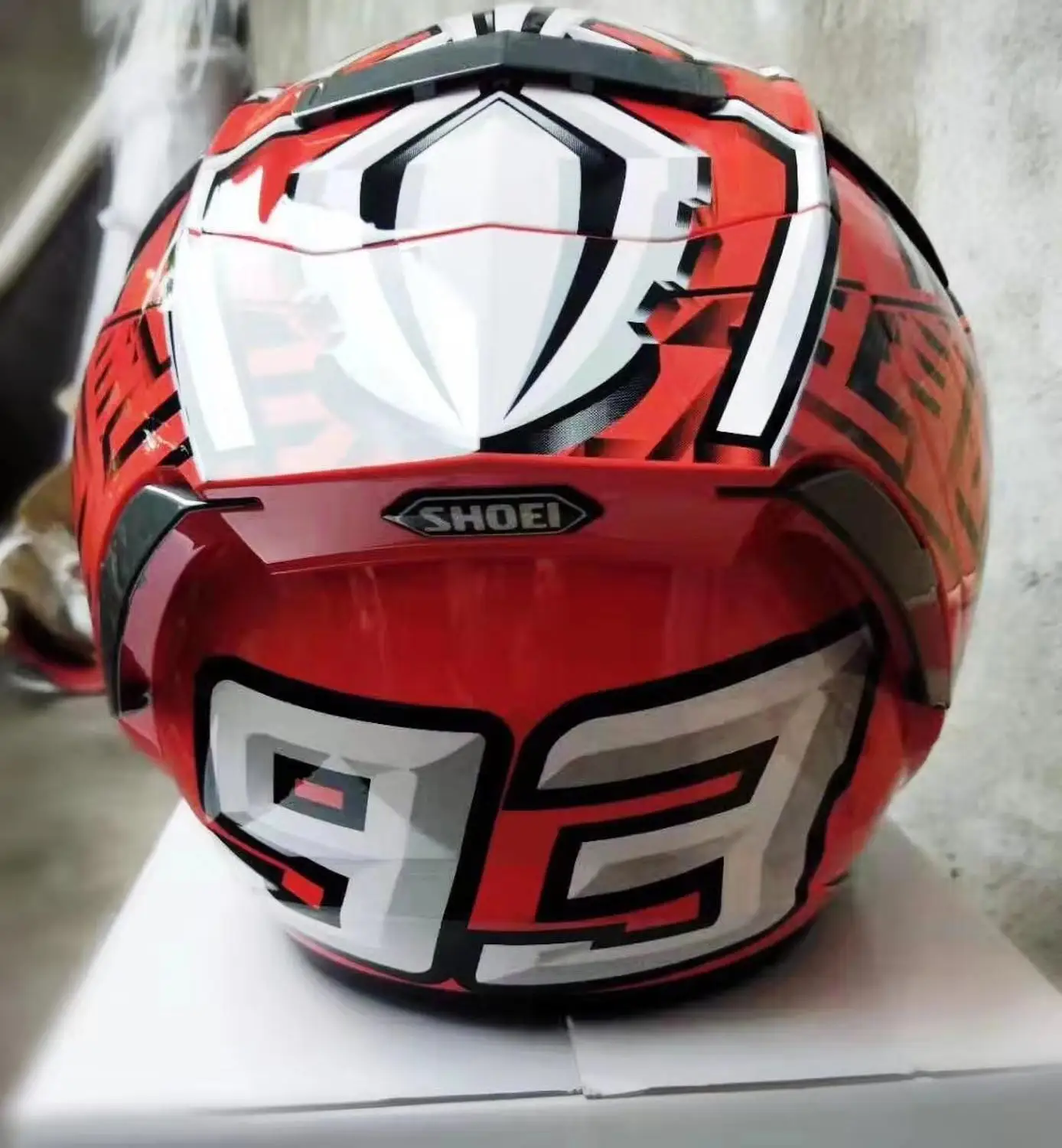 Лучшая цена 3 дня мотоциклетный шлем безопасности 3/4 открытый красный 93 для гонок