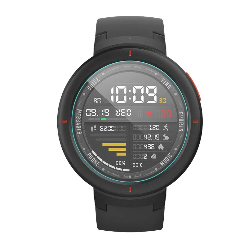 Закаленное стекло 2 шт./лот для Xiaomi Huami Amazfit Verge 3 защитное защита экрана|Защитные