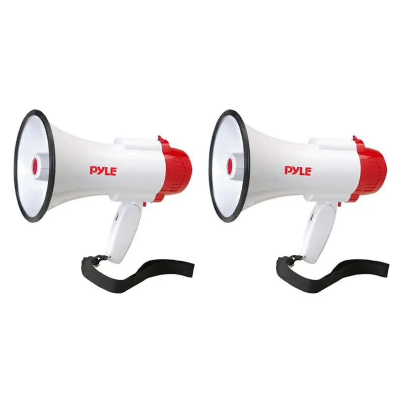 

Pyle Pro Megaphone Bull Horn с сиреной и диктофоном, 2 упаковки | PMP35R