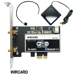 Двухдиапазонный 2400 Мбитс беспроводной Wi-Fi сетевой адаптер с Wi-Fi 6 Intel AX200 NGW с 802,11 acax BT 5,0 для рабочего стола