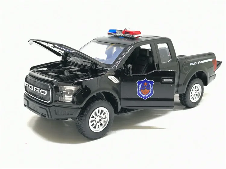 Мини-Игрушечный Грузовик 1:32 модель игрушечного автомобиля для Ford F150 Raptor звуковой светильник автомобиль детские игрушки