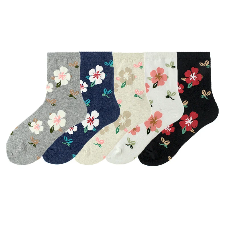 

27 Style New Women Socks Funny Winter Autumn Casual Harajuku Kawaii Animal Flower Fruit Cotton Warm Tide Socks With Print