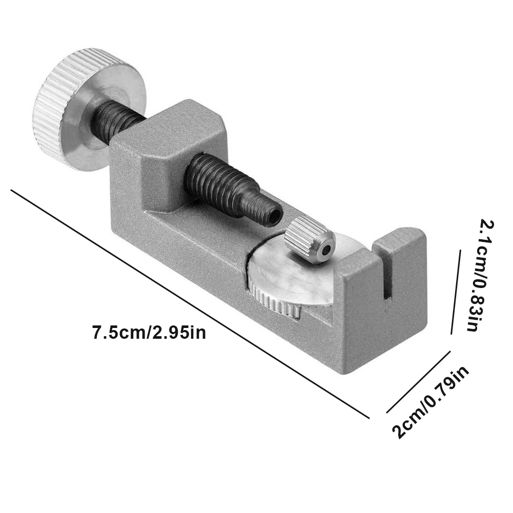 

Watch Chain Remover Watch Band Link Strap Pin Adjust Repair Tool With Lifting Table Sliver Suitable For Straps Up To 30 Mm Wide