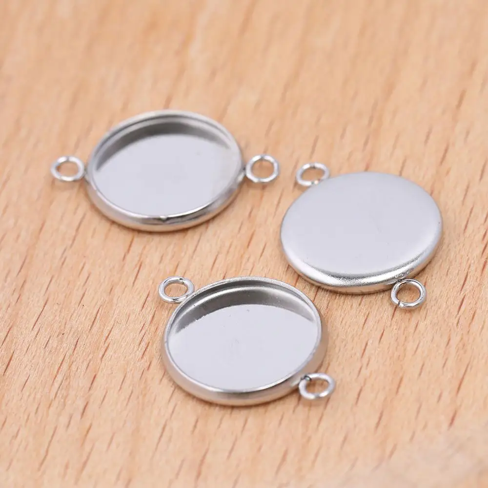 20 шт. браслет из нержавеющей стали с кабошоном фоторазъем фотоэлемент 10 мм 12 14 16 18