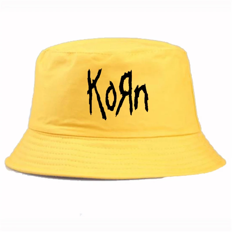 

Панама с принтом рок-группы Korn, стильная металлическая Панама в стиле унисекс, поп Кепка для раковины в стиле Харадзюку, на лето