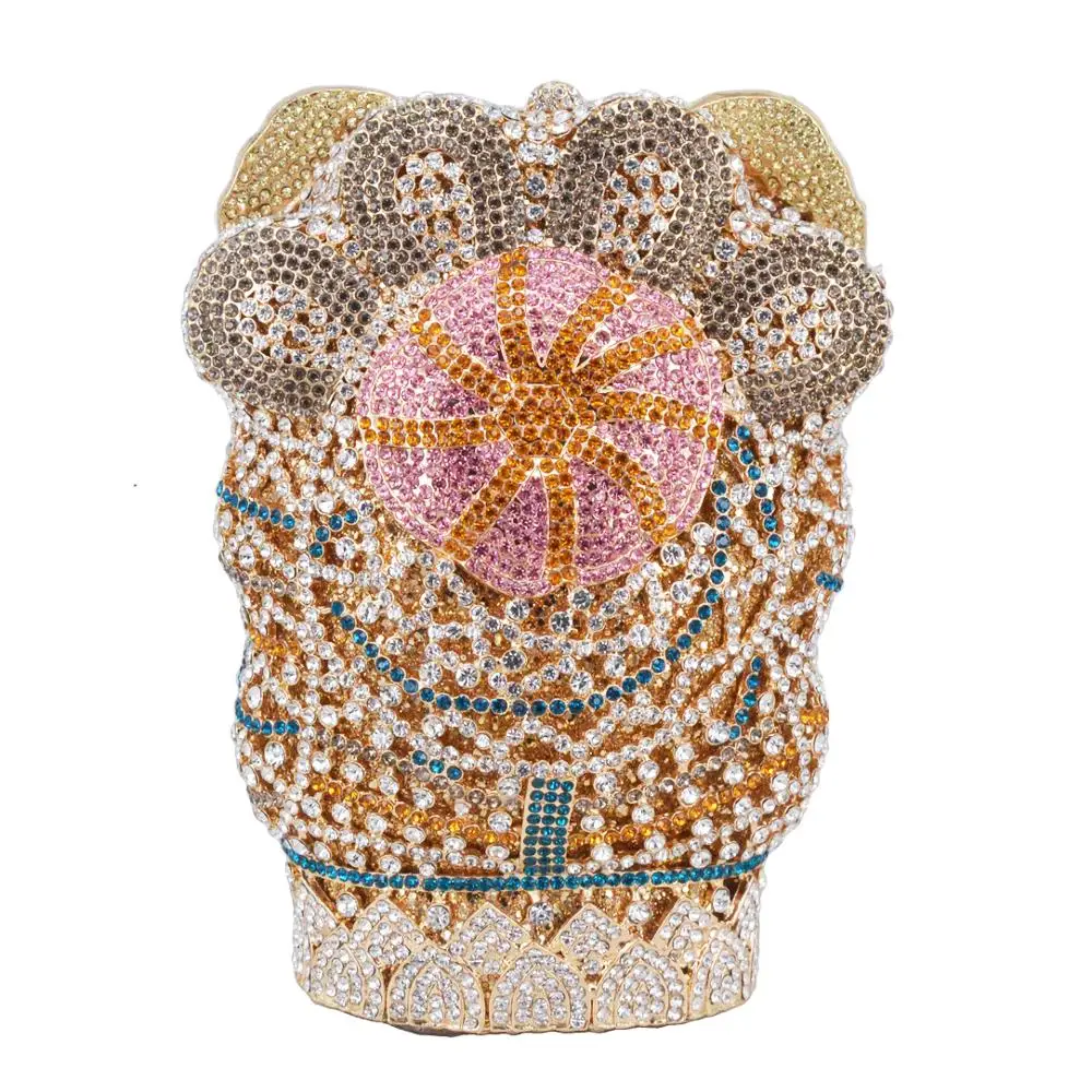 Блестящие Роскошные вечерние сумки с кристаллами дизайнерские сумки-клатчи в