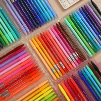 jianwu monami 3000 puls 48 colorsbox watercolor pen set student color sketch pen candy colors 0 4mm hook line pen art supplies