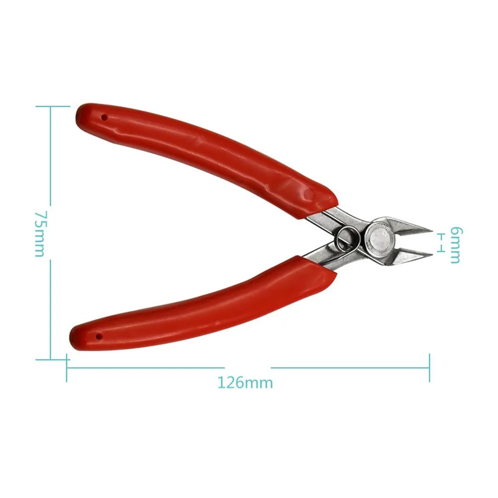 

Electronics Cutting Plier Jewelry Wire Cable Cutter Side Snips Flush Pliers Tool Rubber Handle Model Bicycle Repair Hand Tools