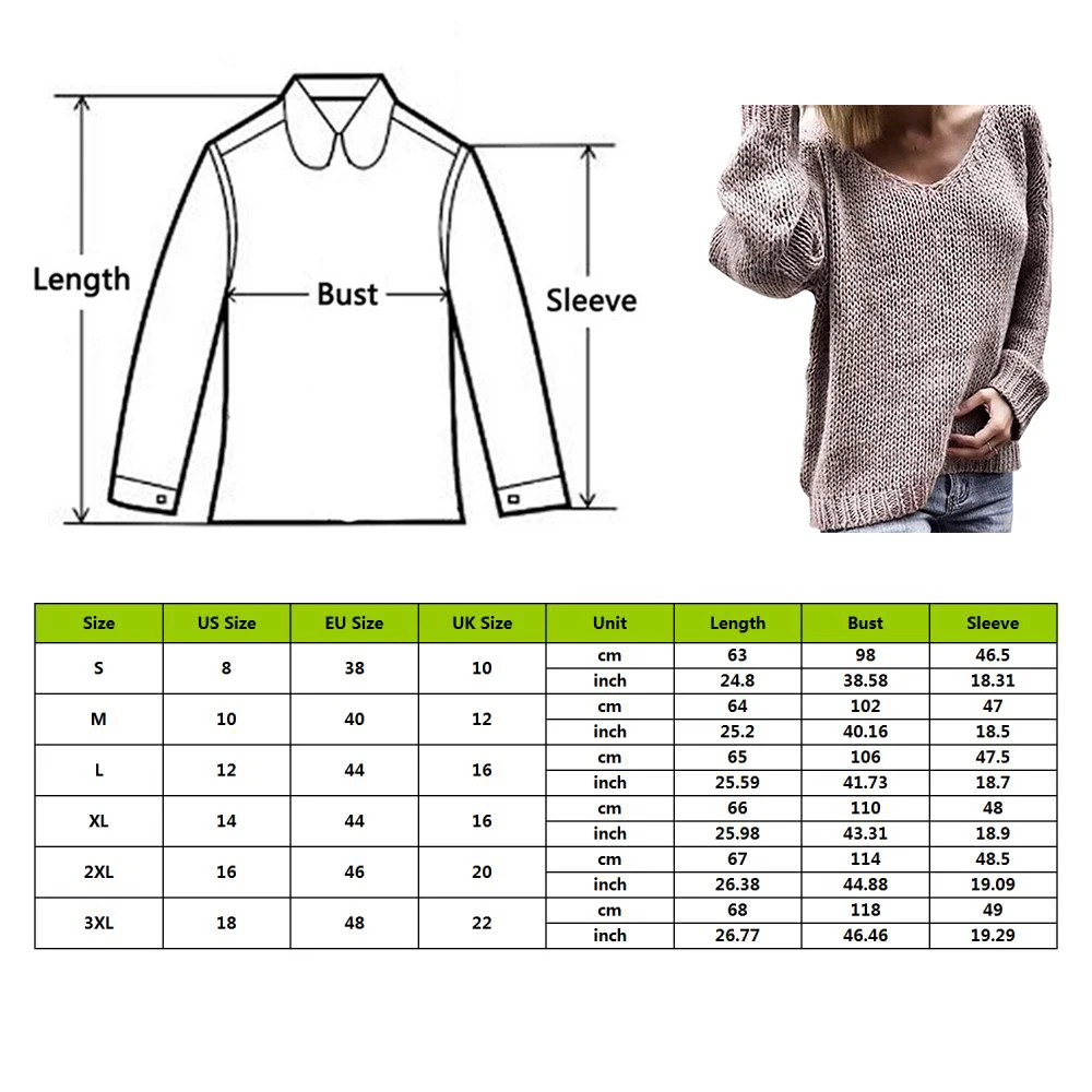 HEFLASHOR сексуальный вязаный свитер с v-образным вырезом Женский 2019 Повседневный