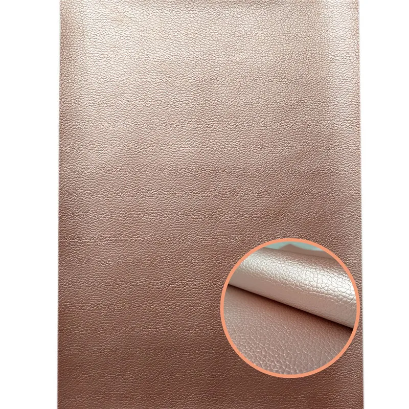 20 Rose Gold A4 Litchi из искусственной кожи ткани Искусственная кожа для швейной сумки Костюмы диван автомобиль DIY Материал 20X30 см листов - Цвет: 20 Rose Gold