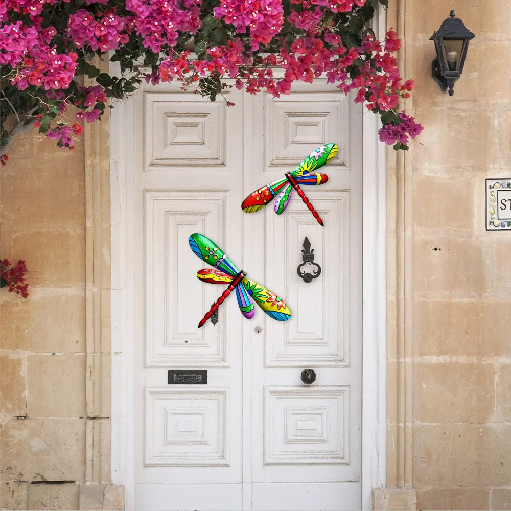 Подвеска в виде стрекозы для сада Libelle Wandbild настенное украшение реалистичное 28x16