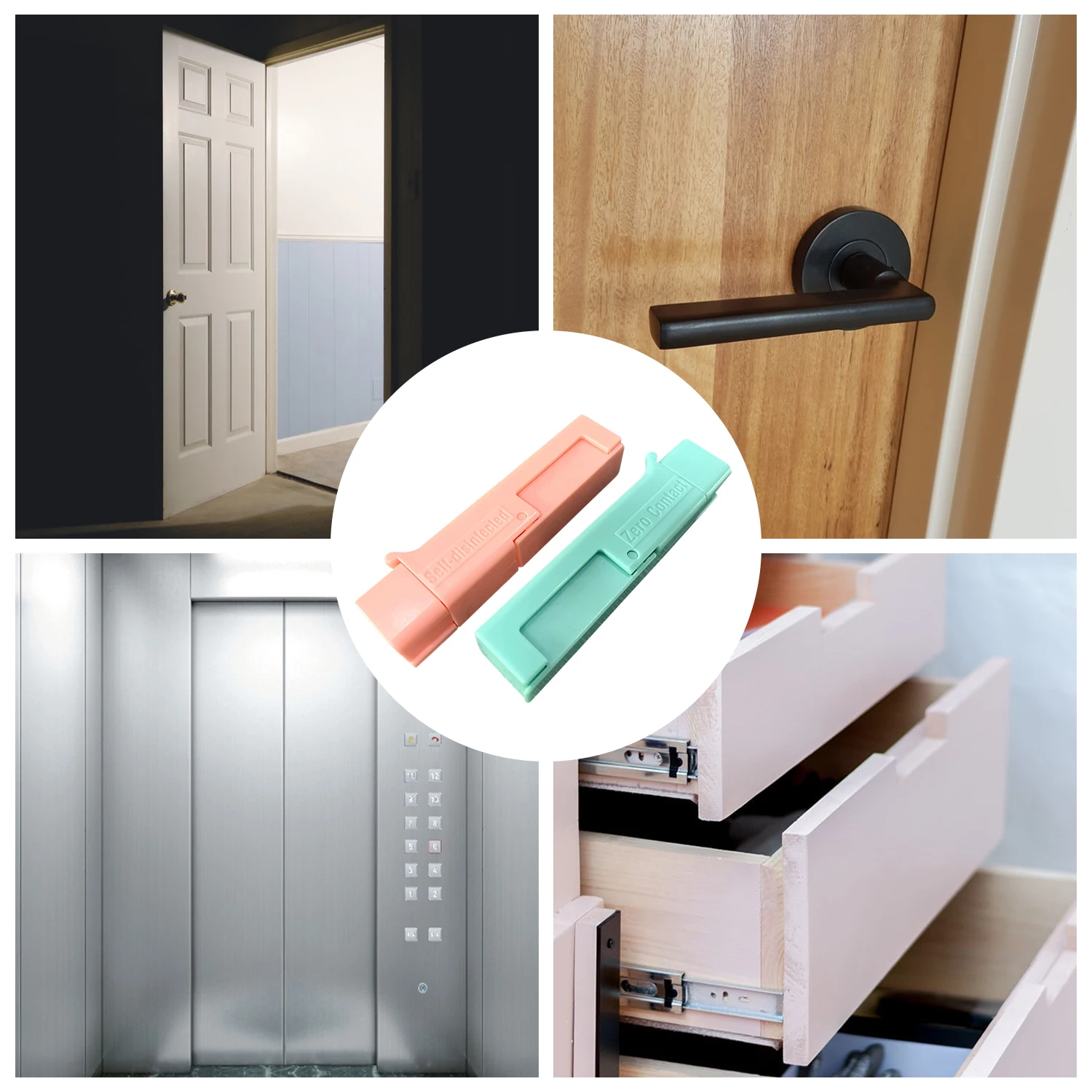 Бесконтактный инструмент для открывания дверей избегающий бесконтактного